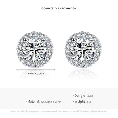 Luxury Cubic Zirconia Stud Earrings