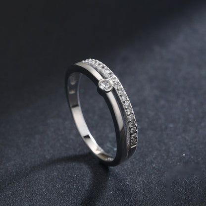 Double Band Zircon Ring