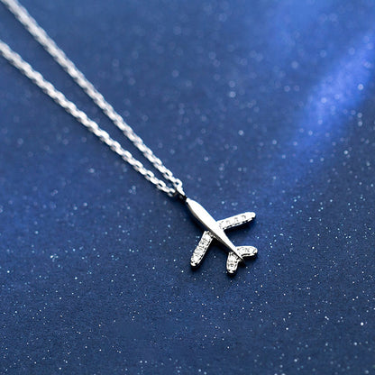 My Hope Airplane Plane Necklace