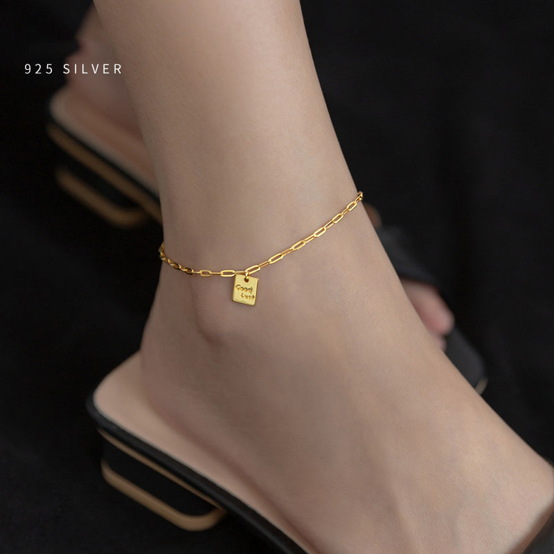 Simple Lucky Exquisite Chain Anklet