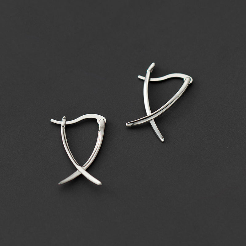 Abstract Style Hoop Earrings