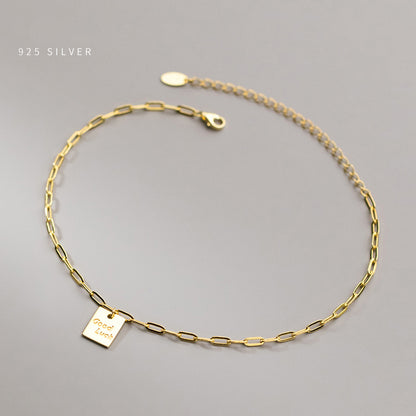 Simple Lucky Exquisite Chain Anklet