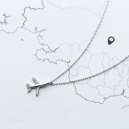 My Hope Airplane Plane Necklace