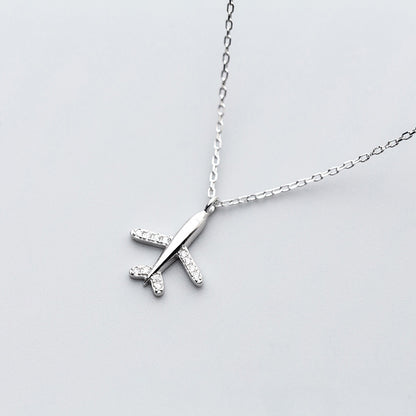 My Hope Airplane Plane Necklace