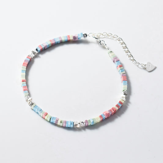 Colorful Square Chain Bracelet