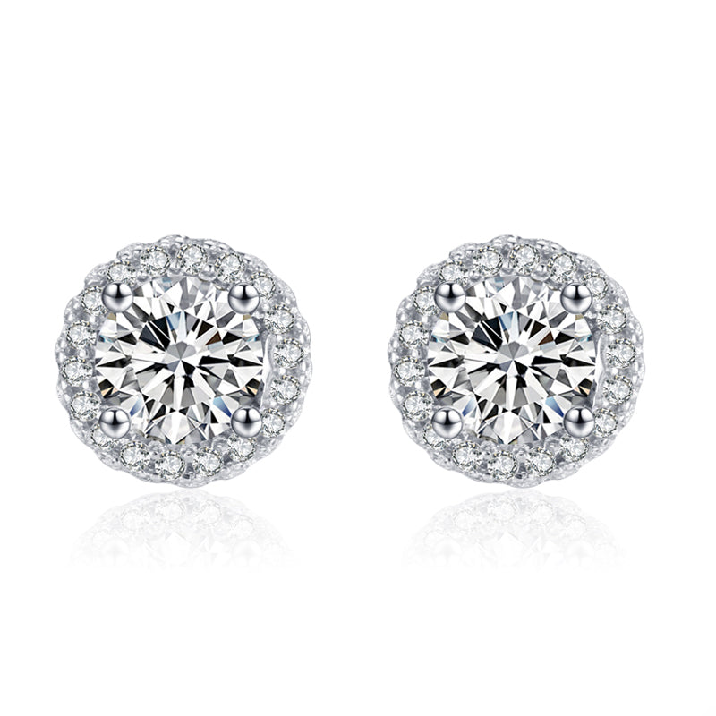 Luxury Cubic Zirconia Stud Earrings