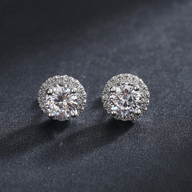 Luxury Cubic Zirconia Stud Earrings