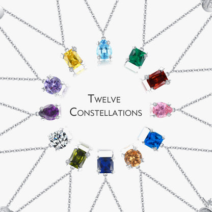 Rainbow Selections Zirconia Twelve Constellation Pendant