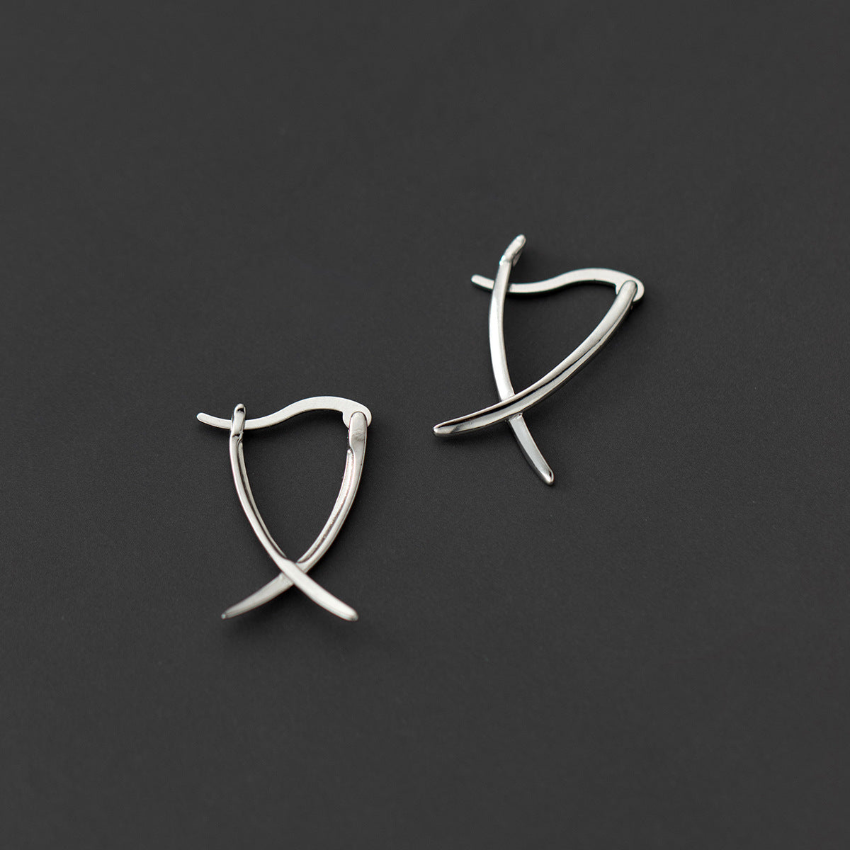 Abstract Style Hoop Earrings