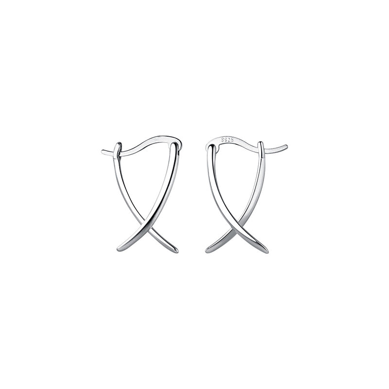 Abstract Style Hoop Earrings