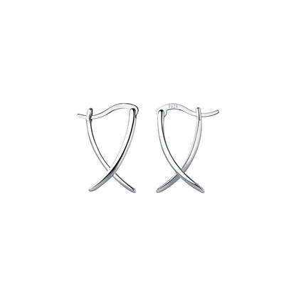 Abstract Style Hoop Earrings