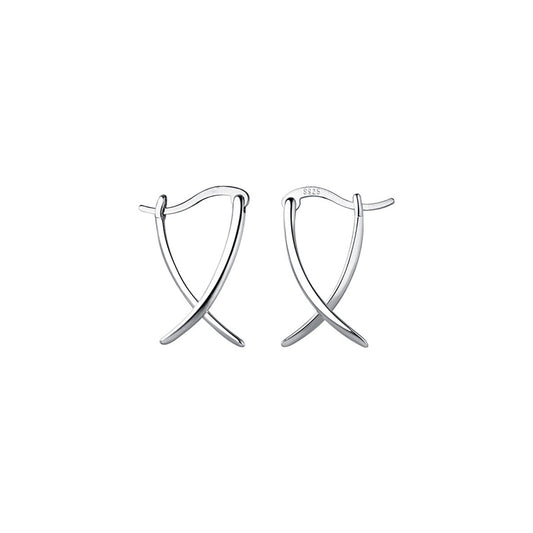 Abstract Style Hoop Earrings