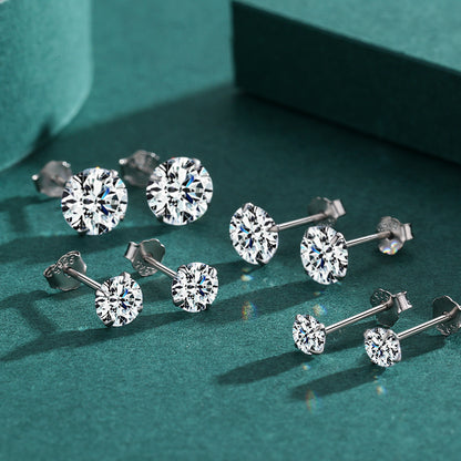 Sparkling Stud 925 Sterling Earrings