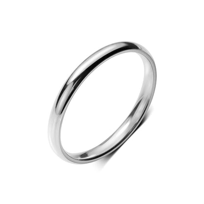 Glossy Simply Elegant Silver Ring