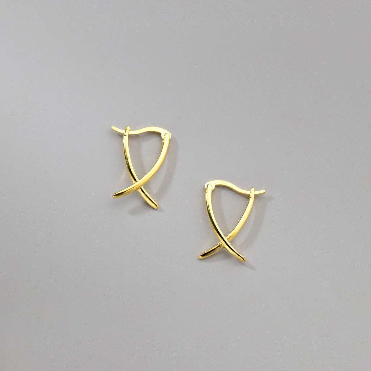 Abstract Style Hoop Earrings