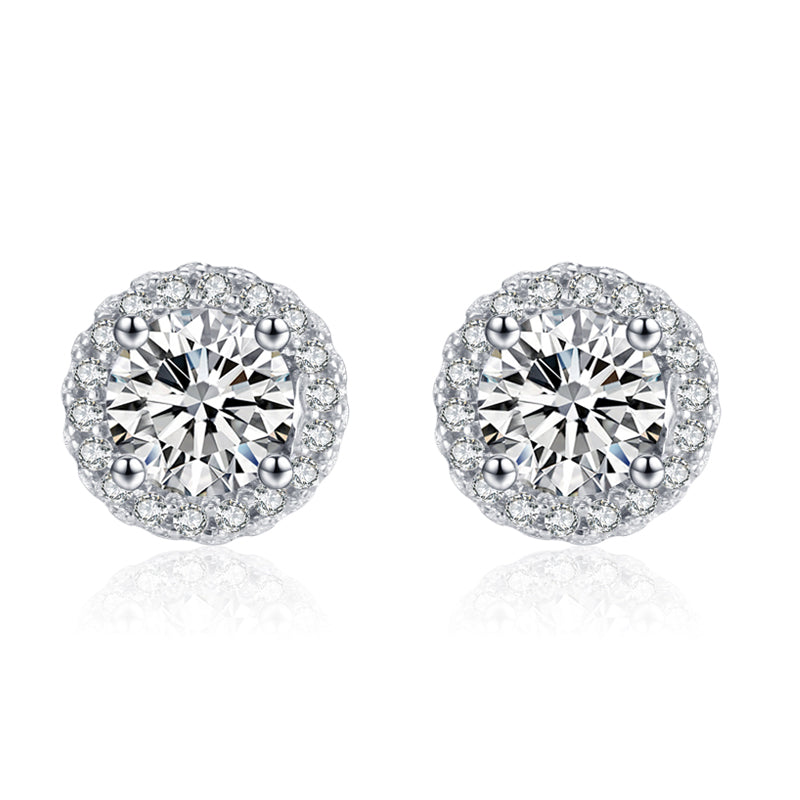 Luxury Cubic Zirconia Stud Earrings