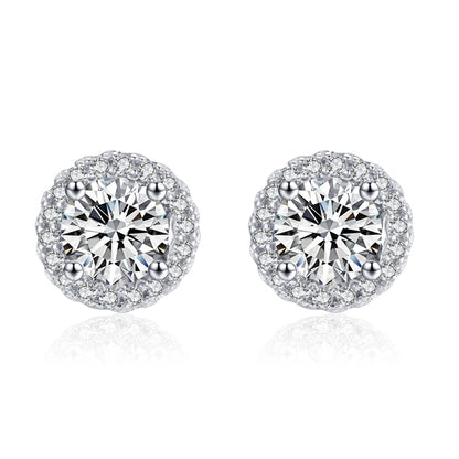 Luxury Cubic Zirconia Stud Earrings